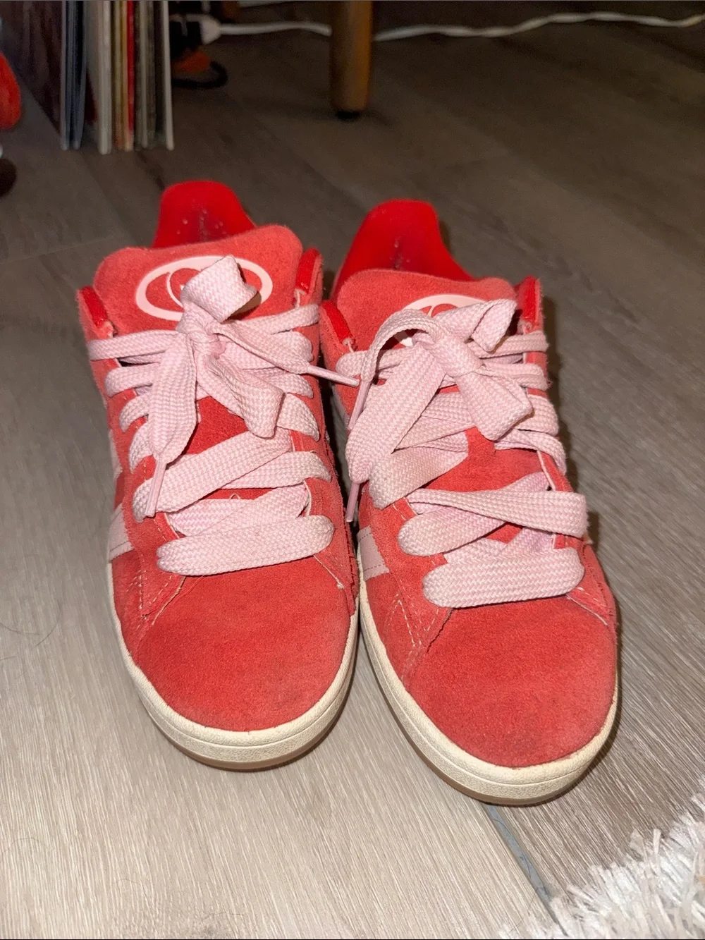 adidas campus women’s Pink and Red Sneakers